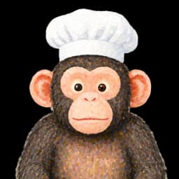 chimpanzé paisible de la marmite